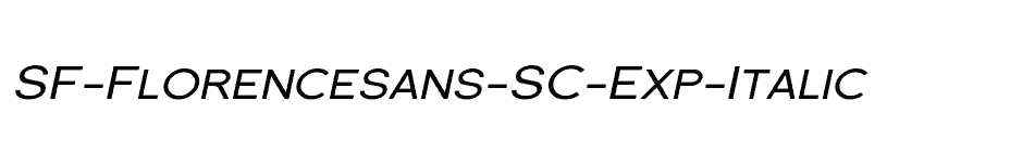 font SF-Florencesans-SC-Exp-Italic download