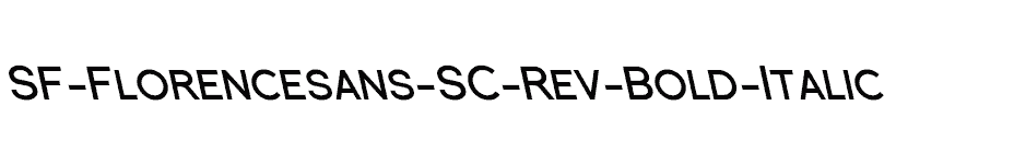 font SF-Florencesans-SC-Rev-Bold-Italic download