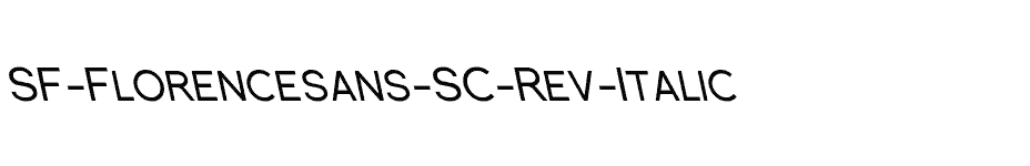 font SF-Florencesans-SC-Rev-Italic download