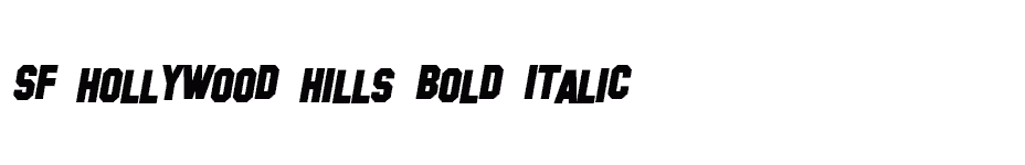 font SF-Hollywood-Hills-Bold-Italic download
