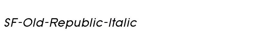 font SF-Old-Republic-Italic download