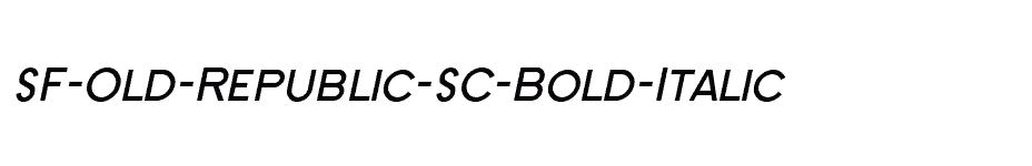 font SF-Old-Republic-SC-Bold-Italic download