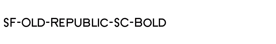 font SF-Old-Republic-SC-Bold download