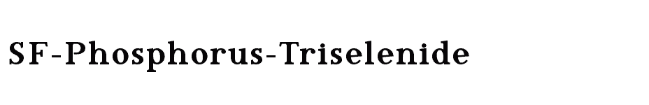 font SF-Phosphorus-Triselenide download