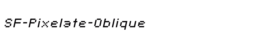 font SF-Pixelate-Oblique download