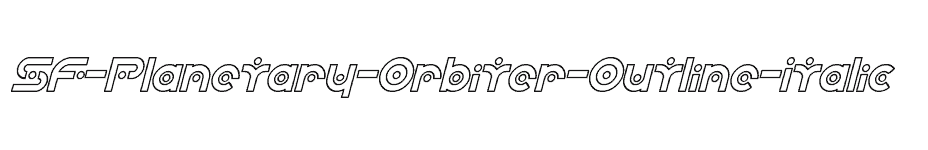 font SF-Planetary-Orbiter-Outline-Italic download