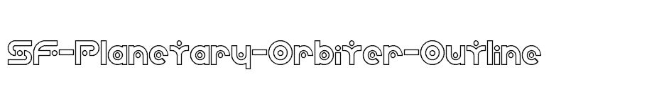 font SF-Planetary-Orbiter-Outline download