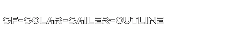 font SF-Solar-Sailer-Outline download