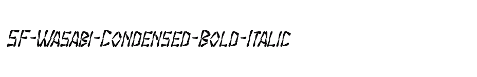 font SF-Wasabi-Condensed-Bold-Italic download