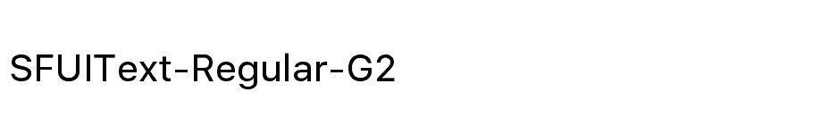 font SFUIText-Regular-G2 download