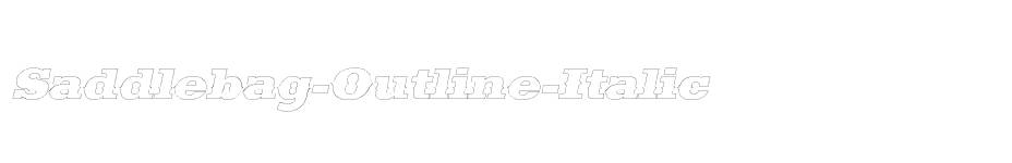 font Saddlebag-Outline-Italic download