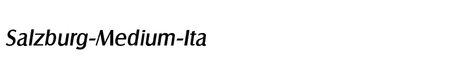 font Salzburg-Medium-Ita download