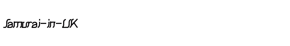 font Samurai-in-UK download