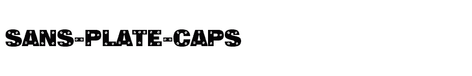 font Sans-Plate-Caps download