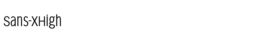 font Sans-XHigh download