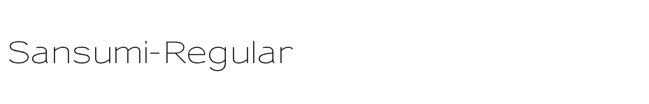 font Sansumi-Regular download