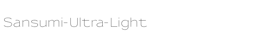 font Sansumi-Ultra-Light download