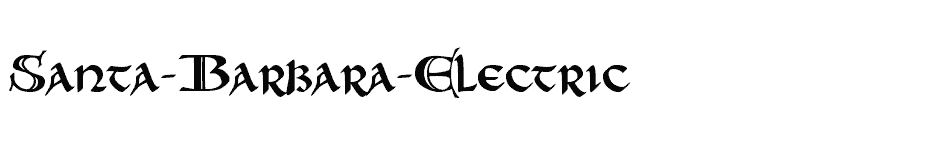 font Santa-Barbara-Electric download