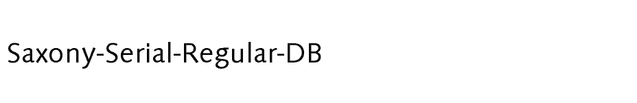 font Saxony-Serial-Regular-DB download