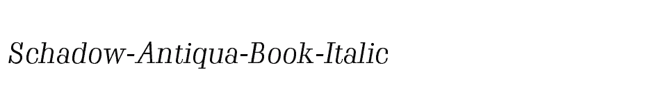 font Schadow-Antiqua-Book-Italic download