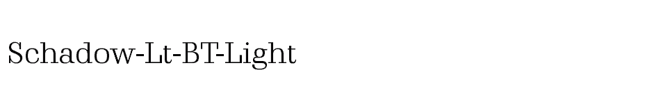 font Schadow-Lt-BT-Light download