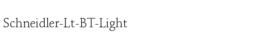 font Schneidler-Lt-BT-Light download