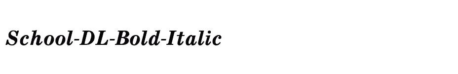 font School-DL-Bold-Italic download