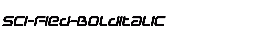 font Sci-Fied-BoldItalic download