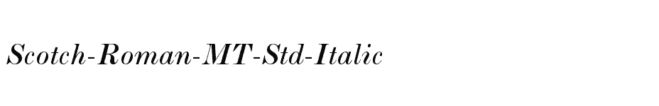 font Scotch-Roman-MT-Std-Italic download