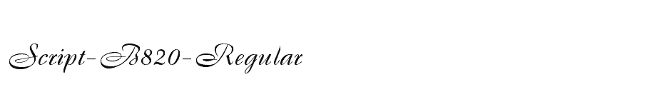 font Script-B820-Regular download