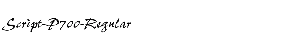 font Script-P700-Regular download