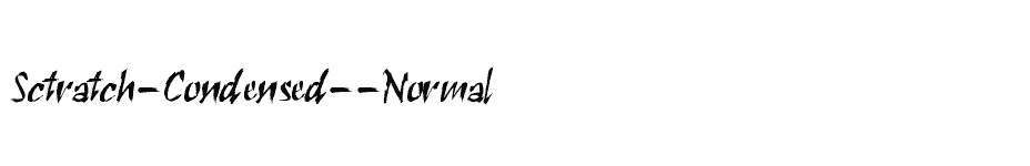 font Sctratch-Condensed--Normal download