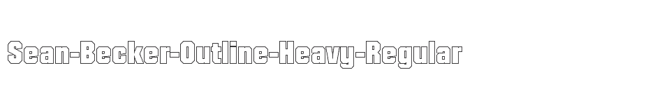 font Sean-Becker-Outline-Heavy-Regular download