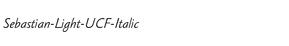 font Sebastian-Light-UCF-Italic download