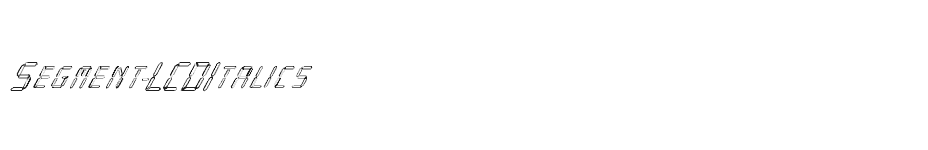 font Segment-LCDItalics download