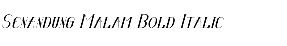 font Senandung-Malam-Bold-Italic download