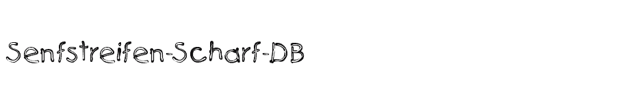 font Senfstreifen-Scharf-DB download