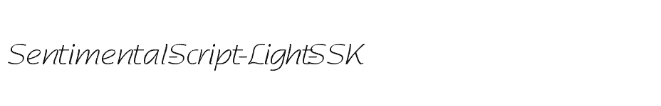 font Sentimental-Script-Light-SSK download