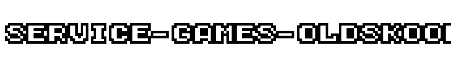 font Service-Games-Oldskool-Outline download