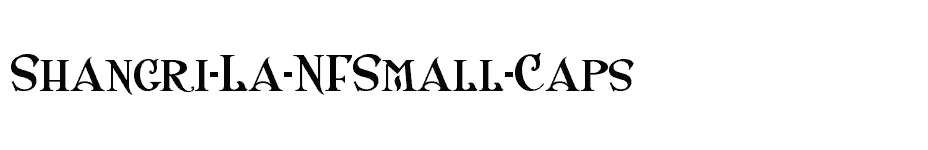 font Shangri-La-NFSmall-Caps download