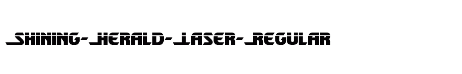 font Shining-Herald-Laser-Regular download