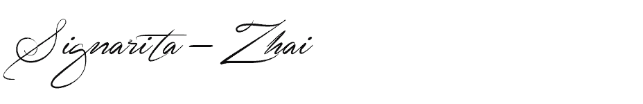 font Signarita-Zhai download