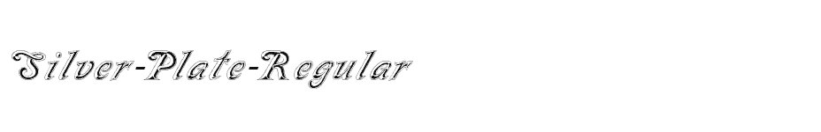 font Silver-Plate-Regular download