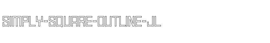 font Simply-Square-Outline-JL download