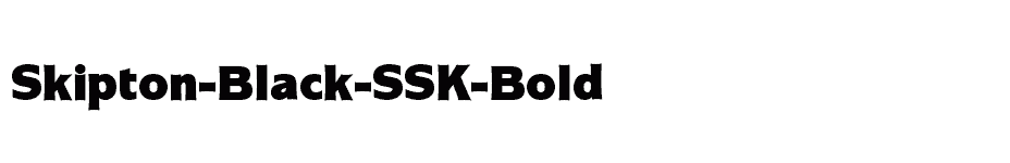 font Skipton-Black-SSK-Bold download