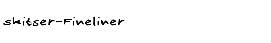 font Skitser-Fineliner download