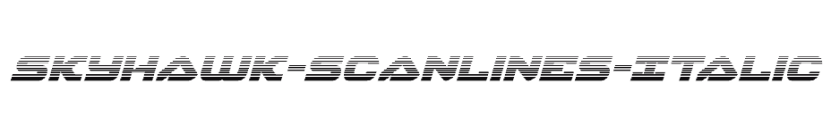 font Skyhawk-Scanlines-Italic download