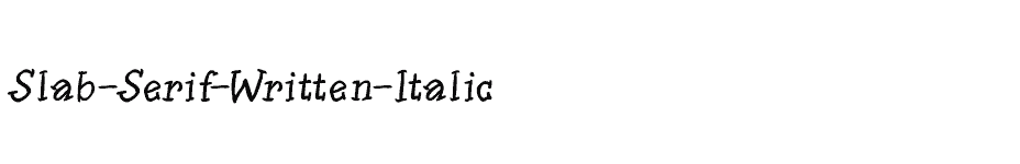 font Slab-Serif-Written-Italic download