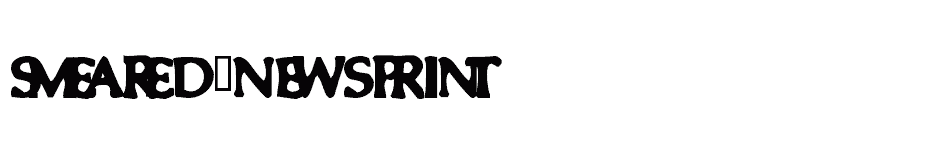 font Smeared-Newsprint download