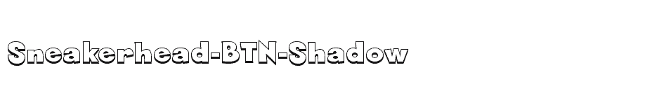 font Sneakerhead-BTN-Shadow download
